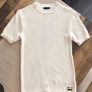 Unworn Scotch & Soda short-sleeve cream sweater
